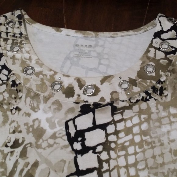 Alia Petite Set- Zipper Jacket & 3/4 Sleeve Shirt - Picture 12 of 15